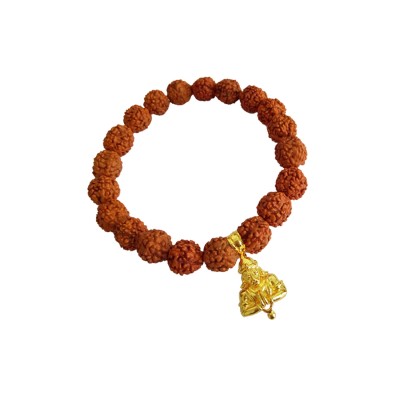 Pawan Putra Hanuman Charm Rudraksha Bracelet By Menjewell